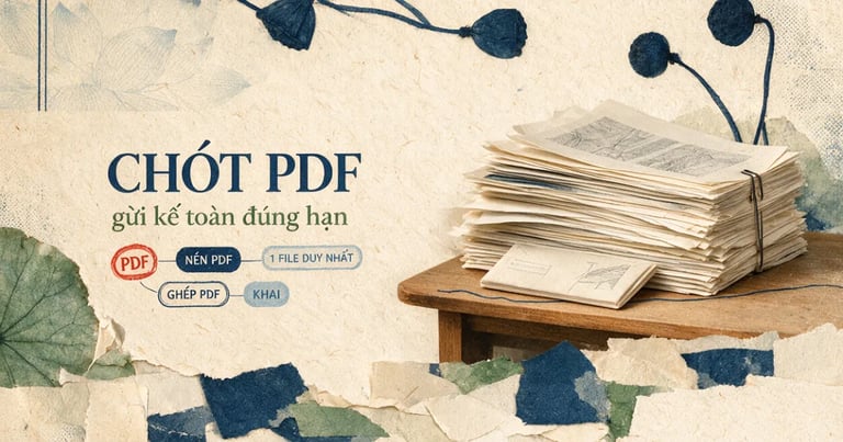 Hạn chót 02/11 nộp tờ khai thuế quý 3: bộ chứng từ PDF gửi kế toán kịp giờ