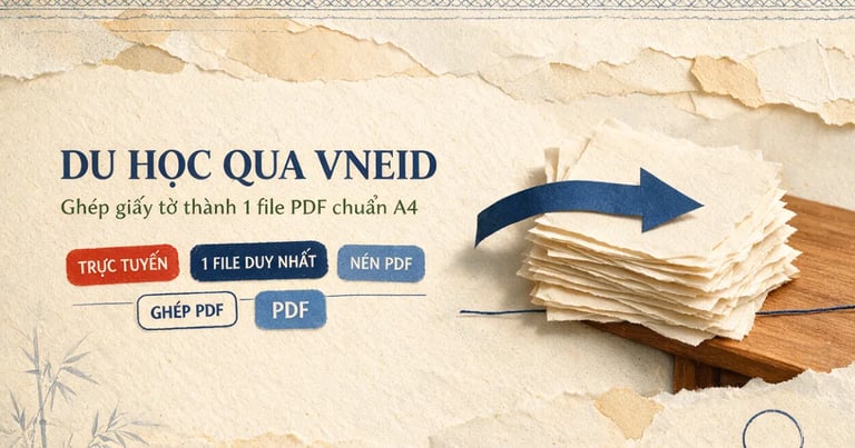 Nộp hồ sơ dự tuyển du học qua VNeID từ 05/10/2026: chuẩn bị bộ PDF nào cho chuẩn?