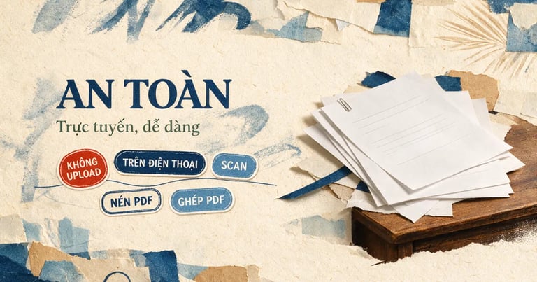 Tải tài liệu lên AI có an toàn không? Chuẩn bị hồ sơ PDF an toàn ngay trên điện thoại