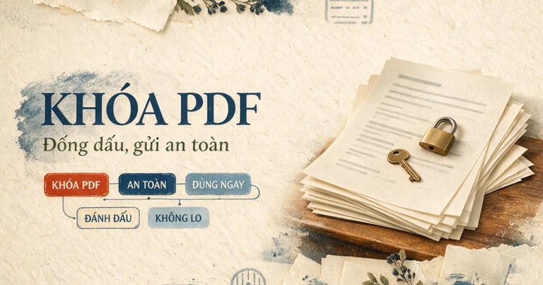 Gửi giấy tờ cho "dịch vụ VISA online" — chặn kẻ xấu bằng hình mờ và mật khẩu PDF trước khi bấm gửi