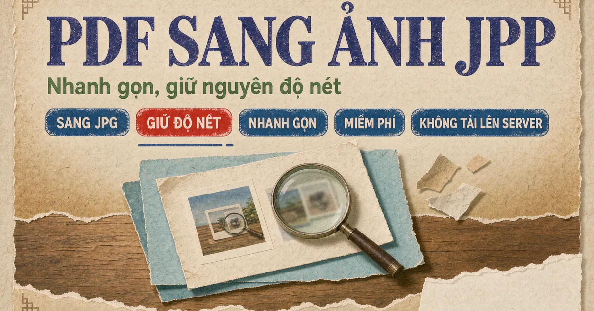 Cách chuyển PDF sang ảnh JPG nhanh gọn, giữ nguyên độ nét