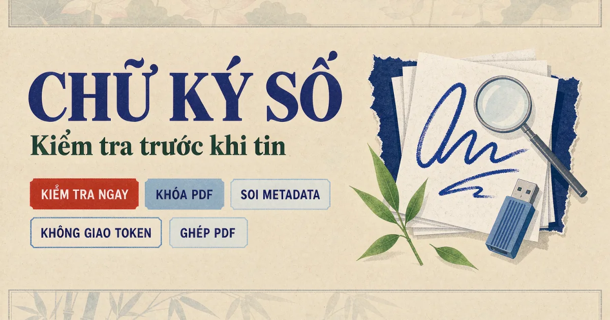 Cách kiểm tra chữ ký số trên file PDF và 4 bước không để chữ ký bị dùng khống