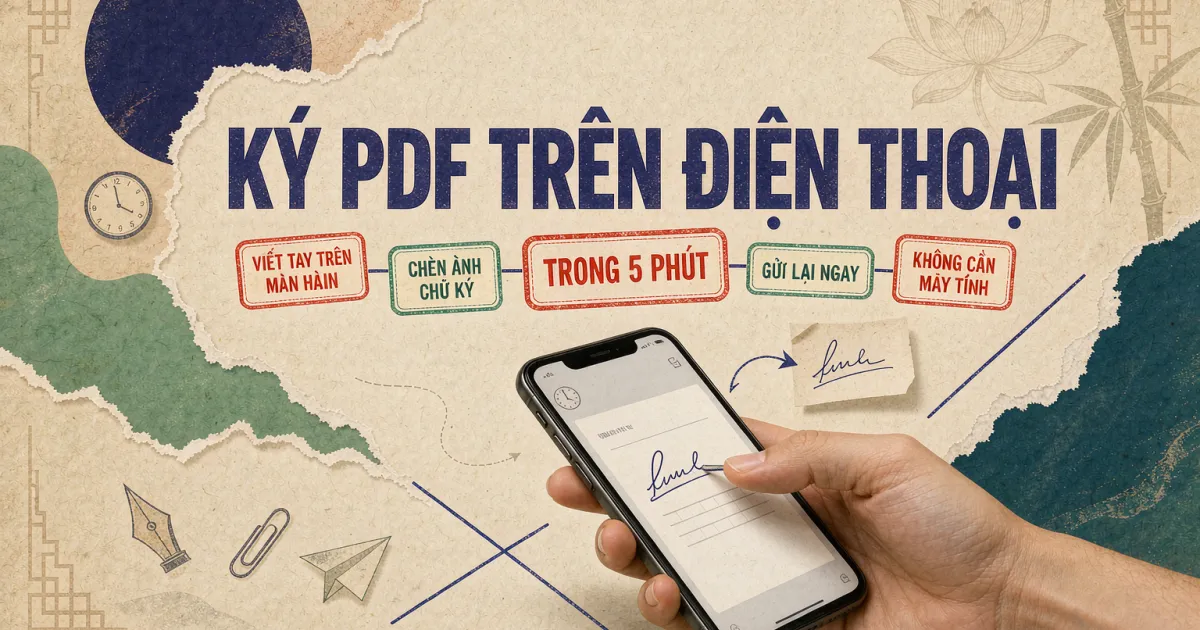 Cách ký PDF trên điện thoại — ký hợp đồng, giấy tờ gửi Zalo ngay trong 5 phút
