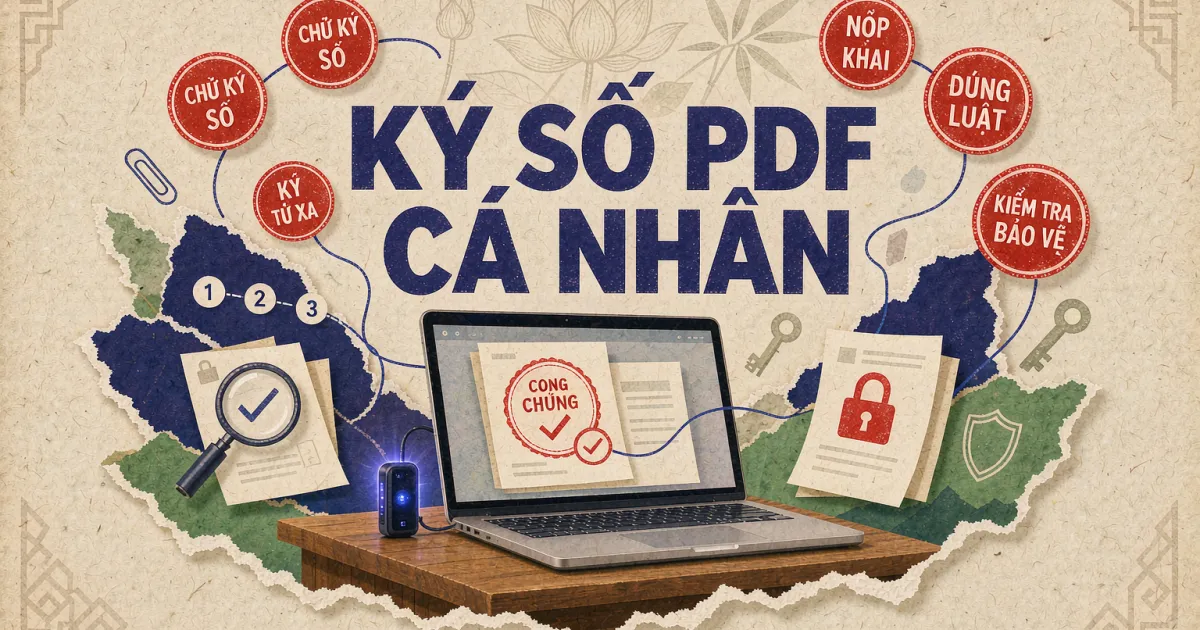 Cách ký số PDF bằng chữ ký số cá nhân — nộp tờ khai, ký hợp đồng từ xa chuẩn pháp lý