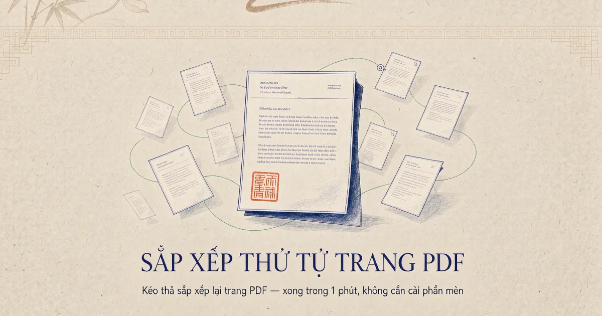 Cách di chuyển và sắp xếp lại thứ tự trang trong file PDF — kéo thả xong trong 1 phút
