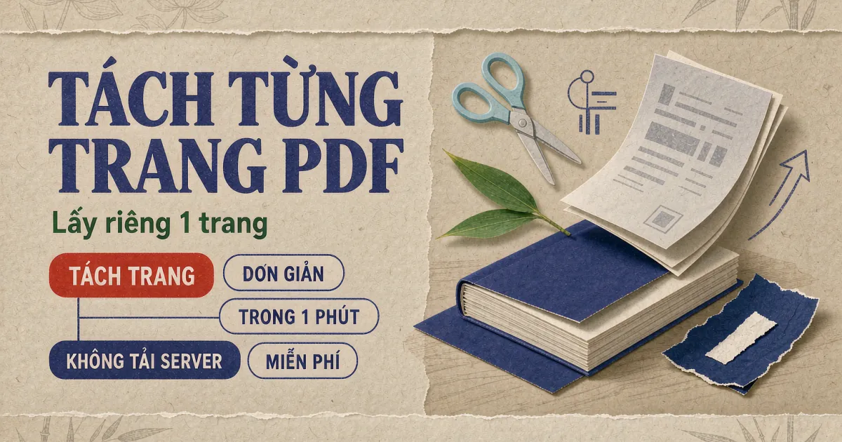 Cách tách từng trang PDF đơn giản, ai cũng làm được trong 1 phút