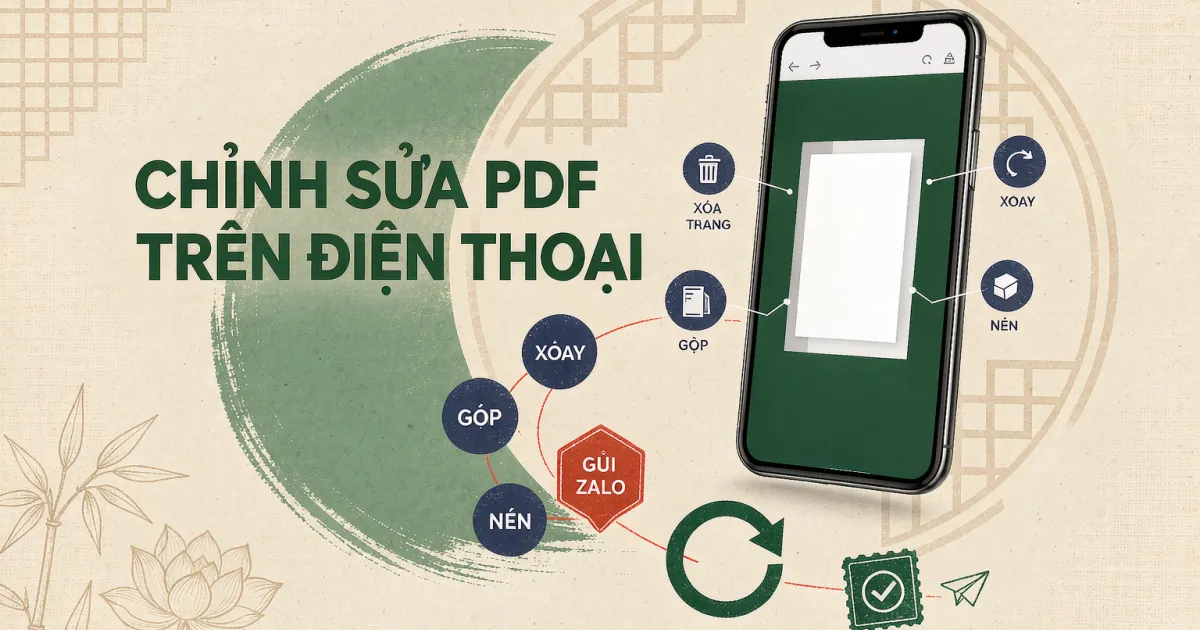 Cách chỉnh sửa PDF trên điện thoại — không cần laptop, xong ngay