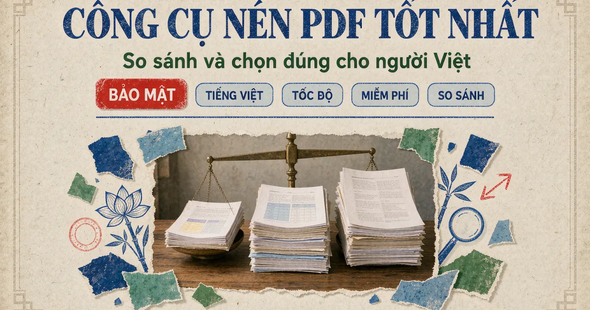 So sánh công cụ nén PDF tốt nhất: chọn gì cho người Việt?