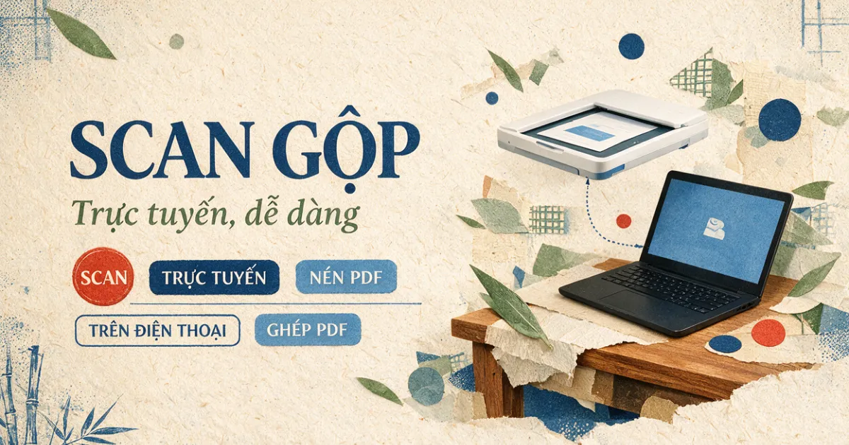 Ký số xong vẫn phải ký tươi: Cách scan và gộp hồ sơ giáo viên thành PDF gọn nhẹ