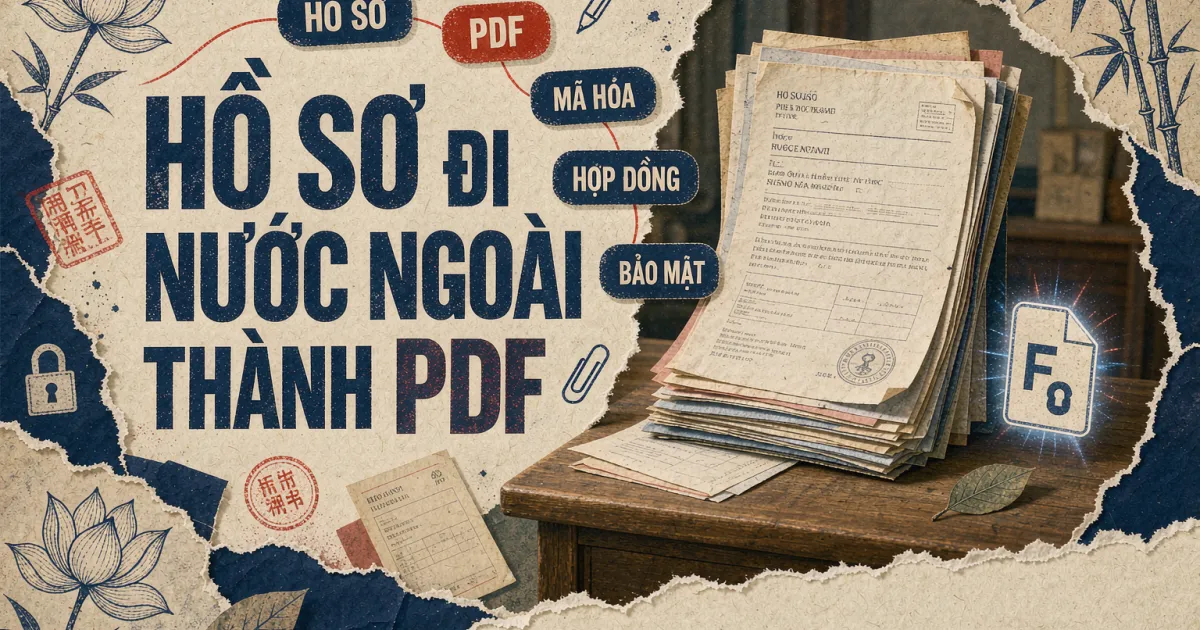 Cách chuẩn bị hồ sơ đi làm việc ở nước ngoài thành file PDF an toàn