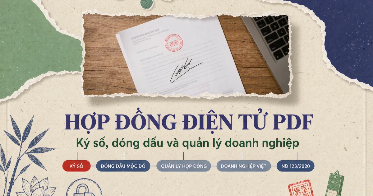 Hợp đồng điện tử PDF: ký số, đóng dấu và quản lý cho doanh nghiệp Việt