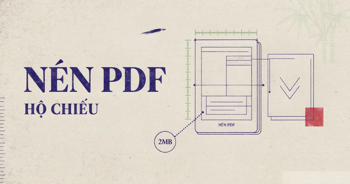 Cách nén file PDF hồ sơ cấp hộ chiếu online — hết lỗi "quá 2MB" trên Cổng dịch vụ công