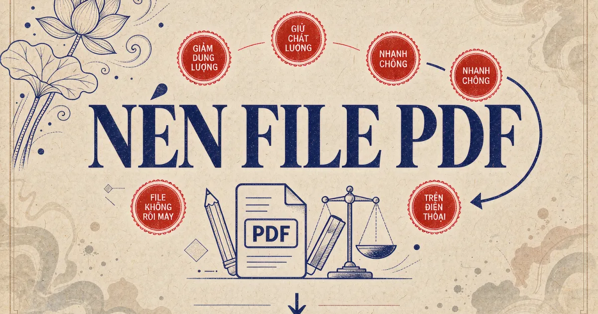 Cách nén file PDF và cách giảm kích thước file PDF (giữ chất lượng)