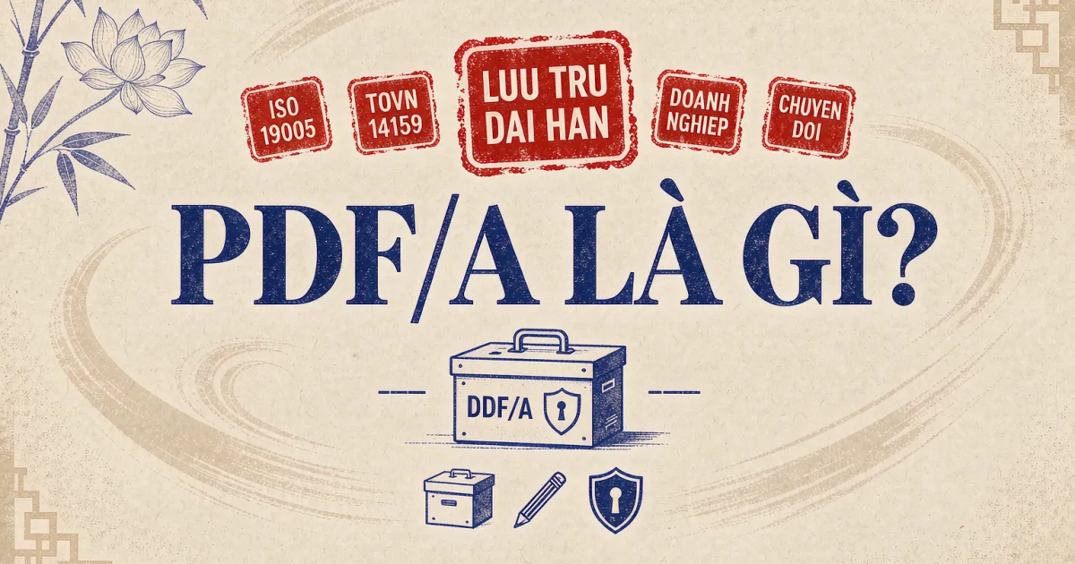 PDF/A là gì? Chuẩn lưu trữ dài hạn theo TCVN 14159 cho doanh nghiệp Việt
