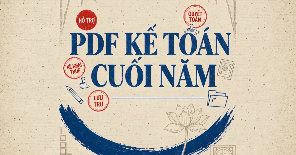 Quy trình PDF cho kế toán cuối năm: kê khai thuế, quyết toán và lưu trữ