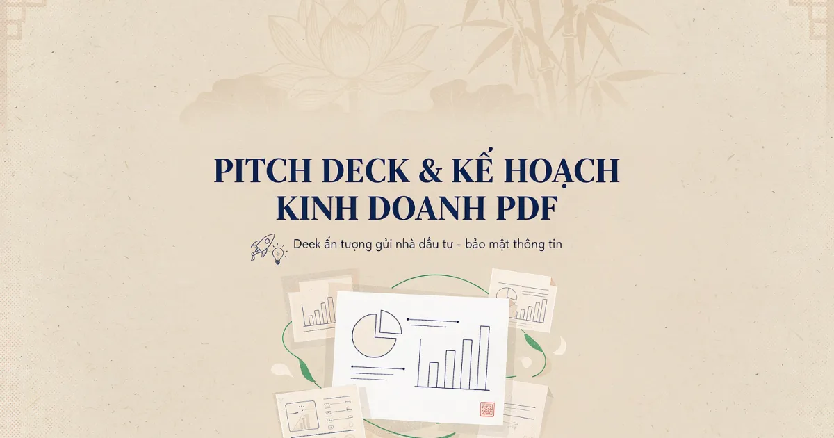 Pitch deck & kế hoạch kinh doanh PDF cho startup Việt