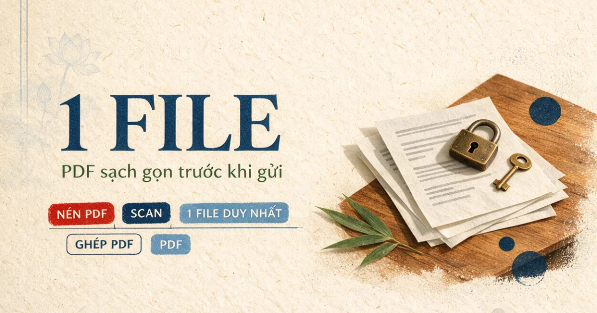 Cách scan hồ sơ BHYT thành 1 file PDF sạch, gọn trước khi gửi — những giấy tờ nào vẫn phải nộp