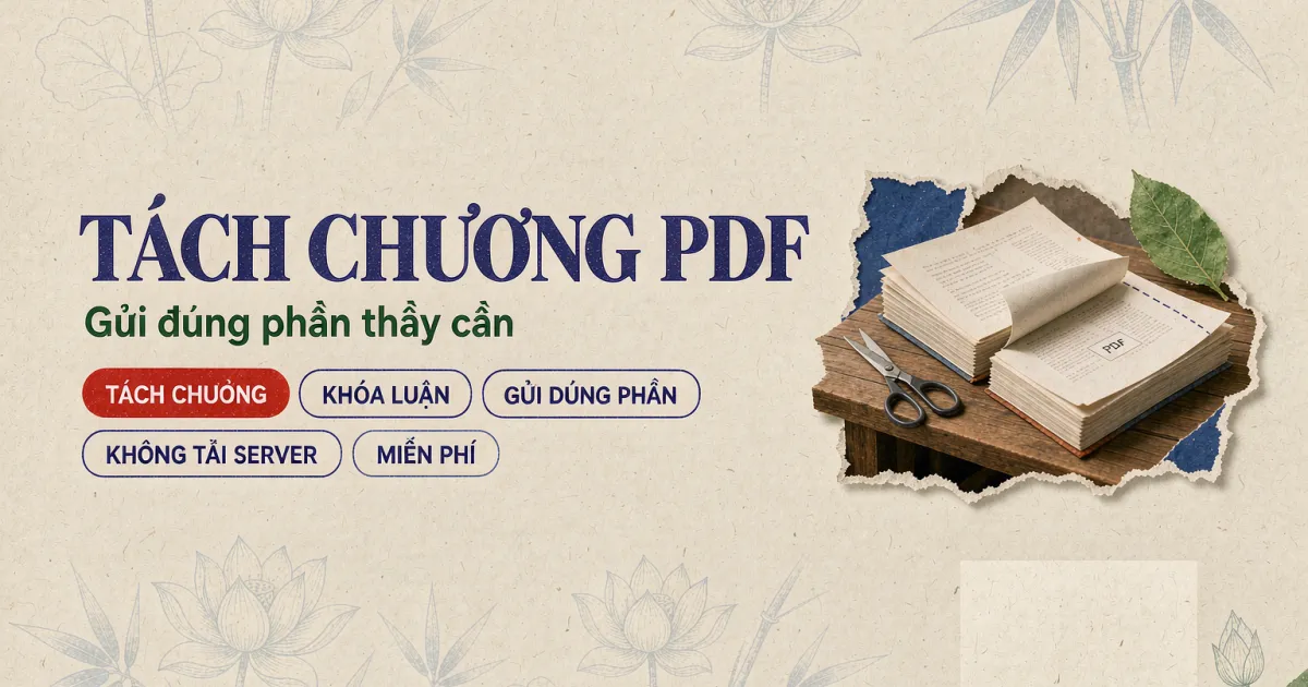 Tách chương khóa luận PDF: gửi đúng phần thầy cần, tiết kiệm cả buổi