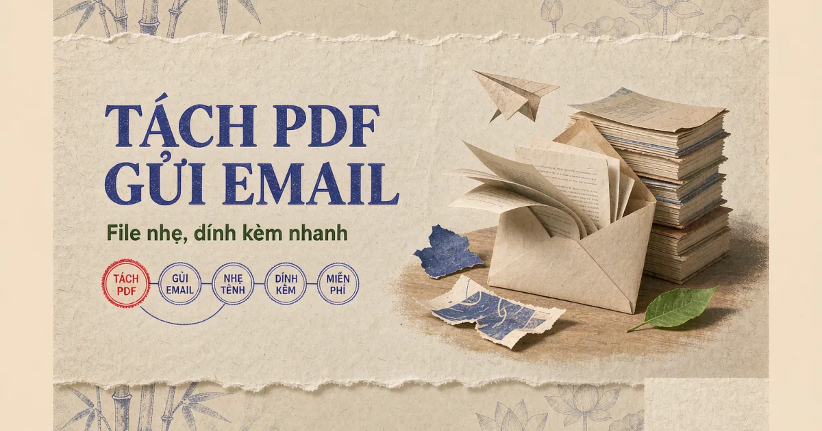 Cách tách PDF gửi email nhẹ tênh, đính kèm trong tích tắc